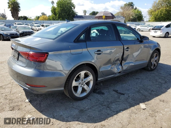 2017 Audi A3 Sedan Premium with VIN WAUAUGFF6H1038767, listed as a Copart auction lot 46280774 with 49,791 mi miles. Bid and sale history available at carsss.com. Image 3.