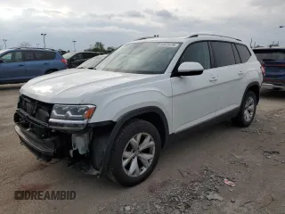 2018 Volkswagen Atlas SEL z VIN 1V2ER2CAXJC513170, wystawiony jako Copart lot #54678775 z przebiegiem 68 912 mil mil oraz Szkoda całkowita • Salvage title. Historia ofert i sprzedaży dostępna na DreamBid. Obrazek 1.