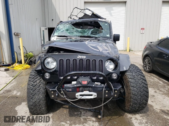 2016 Jeep Wrangler Unlimited Rubicon Hard Rock with VIN 1C4BJWFG4GL188382, listed as a Copart auction lot 60615403 with 39,629 mi miles and Salvage Title. Bid and sale history available at carsss.com. Image 5.