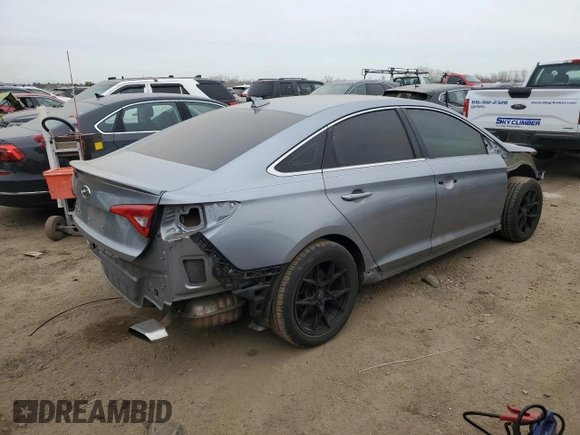 2017 Hyundai Sonata 2.4L with VIN 5NPE24AF5HH441034, listed as a Copart auction lot 51003565 with 123,307 mi miles and Salvage Title. Bid and sale history available at carsss.com. Image 3.