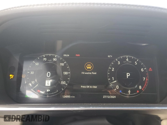 2020 Land Rover Range Rover Sport HSE with VIN SALWR2SU1LA700032, listed as a Copart auction lot 86835484 with 124,095 mi miles and Salvage Title. Bid and sale history available at DreamBid. Image 9.