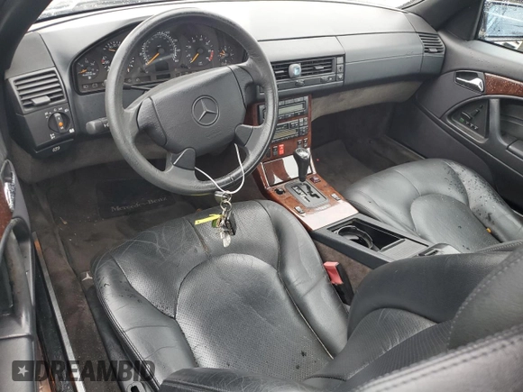 1998 Mercedes-Benz SL 500 with VIN WDBFA67F9WF159317, listed as a Copart auction lot 74148733 with 47,681 mi miles and Non repairable. Bid and sale history available at DreamBid. Image 8.
