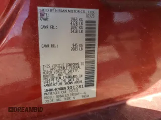 2024 Nissan Altima 2.5 SR with VIN 1N4BL4CV8RN301281, listed as a Copart auction lot 46135275 with 39,928 mi miles and Salvage Title. Bid and sale history available at carsss.com. Image 14.