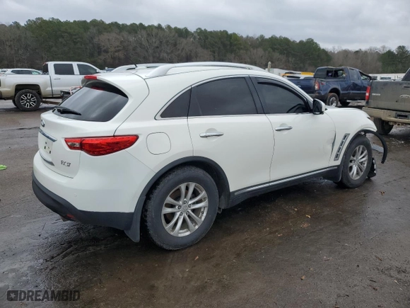 2013 Infiniti FX37 with VIN JN8CS1MW4DM174264, listed as a Copart auction lot 43044575 with NaN miles and Salvage Title. Bid and sale history available at carsss.com. Image 3.