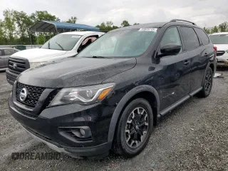 2020 Nissan Pathfinder SL z VIN 5N1DR2CN5LC634686, wystawiony jako Copart lot #55033715 z przebiegiem 58 790 mil mil oraz Szkoda całkowita • Salvage title. Historia ofert i sprzedaży dostępna na DreamBid. Obrazek 1.