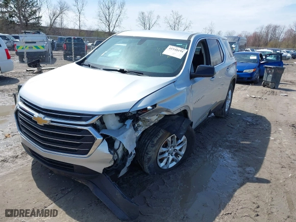 2018 Chevrolet Traverse LS with VIN 1GNERFKW7JJ107758, listed as a IAAI auction lot 41948191 with 91,032 mi miles. Bid and sale history available at carsss.com. Image 16.