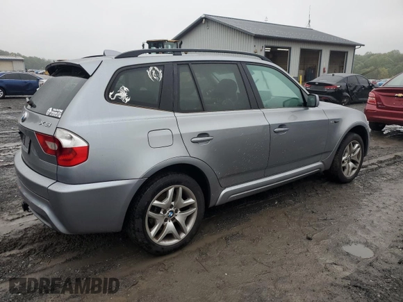 2006 BMW X3 3.0i with VIN WBXPA93416WD28957, listed as a Copart auction lot 72777224 with 214,772 mi miles and Salvage Title. Bid and sale history available at carsss.com. Image 3.