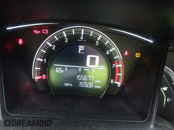 2016 Honda Civic Sedan LX with VIN 19XFC2F58GE098941, listed as a IAAI auction lot 42027734 with 155,677 mi miles. Bid and sale history available at carsss.com. Image 7.
