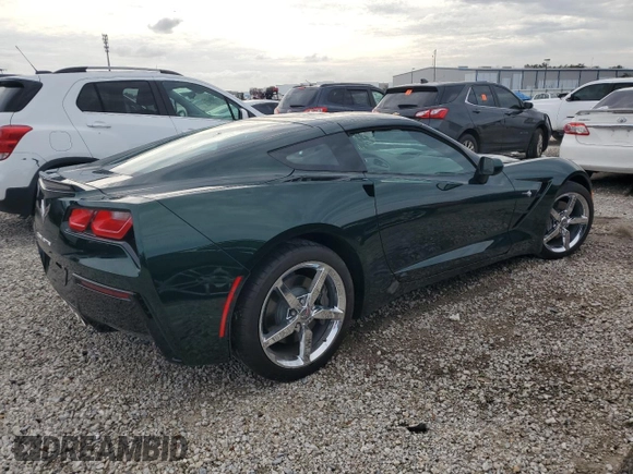 2014 Chevrolet Corvette 2LT with VIN 1G1YC2D70E5109574, listed as a Copart auction lot 78023124 with 0 mi miles and Non Repairable. Bid and sale history available at carsss.com. Image 3.