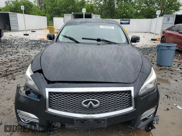 2016 Infiniti Q70 with VIN JN1BY1PRXGM721296, listed as a Copart auction lot 57843995 with 69,747 mi miles and Salvage title. Bid and sale history available at DreamBid. Image 5.