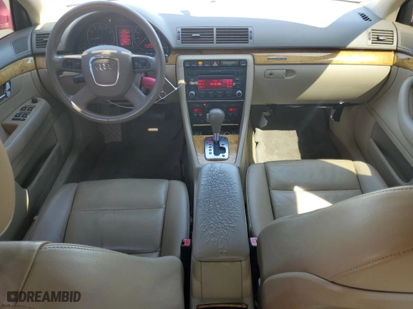 2007 Audi A4 2.0T with VIN WAUDF78E57A068255, listed as a Copart auction lot 47775645 with 167,172 mi miles and Salvage Title. Bid and sale history available at carsss.com. Image 8.