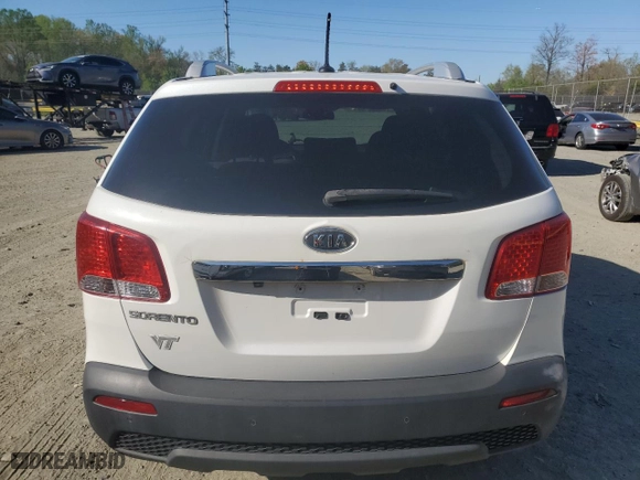 2013 Kia Sorento LX with VIN 5XYKT3A64DG312875, listed as a Copart auction lot 53750595 with 126,675 mi miles and Clean Title. Bid and sale history available at carsss.com. Image 6.