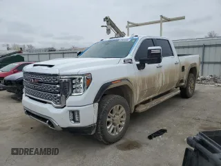 2022 GMC Sierra 2500HD Denali z VIN 1GT49REY6NF334838, wystawiony jako Copart lot #45604695 z przebiegiem 40 642 mil mil oraz Czysty tytuł • Clean title. Historia ofert i sprzedaży dostępna na DreamBid. Obrazek 1.