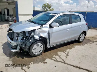 2024 Mitsubishi Mirage ES z VIN ML32AUHJ6RH031247, wystawiony jako Copart lot #60323265 z przebiegiem 3 846 mil mil oraz Czysty tytuł • Clean title. Historia ofert i sprzedaży dostępna na DreamBid. Obrazek 1.