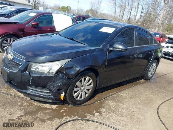 2011 Chevrolet Cruze LT w/1LT with VIN 1G1PF5S94B7154865, listed as a IAAI auction lot 41688957 with 123,996 mi miles. Bid and sale history available at carsss.com. Image 2.