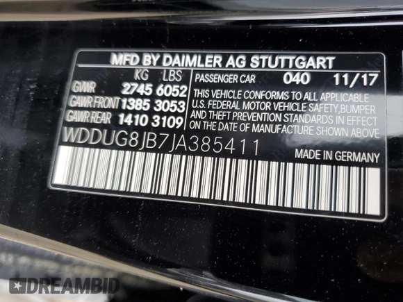 2018 Mercedes-Benz S 63 AMG with VIN WDDUG8JB7JA385411, listed as a Copart auction lot 74210724 with Not Provided miles and Non Repairable. Bid and sale history available at DreamBid. Image 13.
