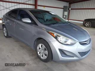 2016 Hyundai Elantra SE with VIN 5NPDH4AE8GH734409, listed as a IAAI auction lot 42127427 with 158,335 mi miles and . Bid and sale history available at DreamBid. Image 1.