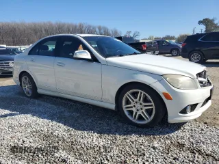2009 Mercedes-Benz C 350 Sport with VIN WDDGF56X49R047075, listed as a Copart auction lot 49586525 with Not provided miles and Salvage title. Bid and sale history available at DreamBid. Image 4.