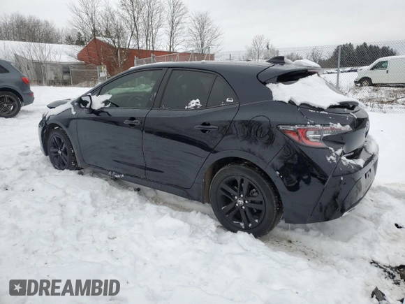 2021 Toyota Corolla Hatchback SE with VIN JTNB4MBE3M3110683, listed as a Copart auction lot 85002444 with 19,825 mi miles and Salvage Title. Bid and sale history available at carsss.com. Image 2.