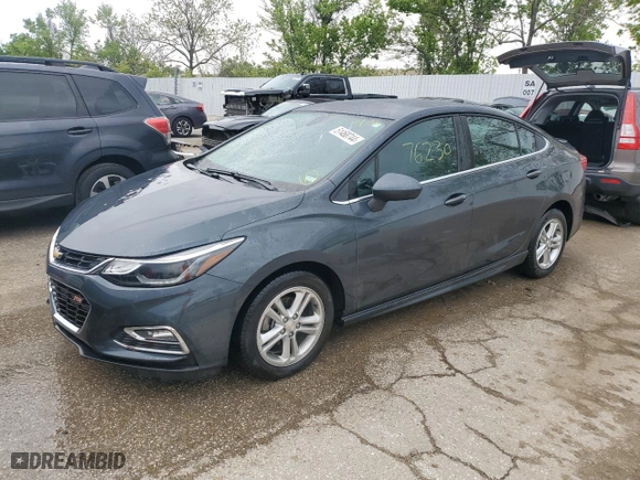 2017 Chevrolet Cruze LT with VIN 1G1BE5SM2H7260676, listed as a Copart auction lot 51468744 with 76,230 mi miles and Salvage Title. Bid and sale history available at carsss.com. Image 1.