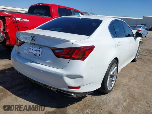 2013 Lexus GS 350 with VIN JTHBE1BL5D5008190, listed as a IAAI auction lot 41761202 with 126,045 mi miles. Bid and sale history available at carsss.com. Image 4.