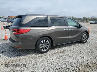 2023 Honda Odyssey EX-L z VIN 5FNRL6H67PB032031, wystawiony jako Copart lot #53949585 z przebiegiem 6 653 mil mil oraz Szkoda całkowita • Salvage title. Historia ofert i sprzedaży dostępna na DreamBid. Obrazek 3.