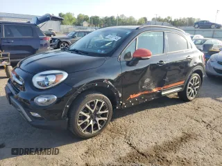 2018 FIAT 500X Urbana Edition with VIN ZFBCFXCB2JP708604, listed as a Copart auction lot 55207145 with 297,390 mi miles and Salvage title. Bid and sale history available at DreamBid. Image 1.