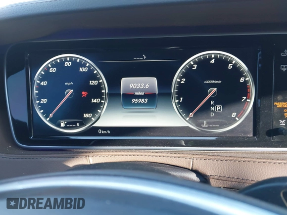 2017 Mercedes-Benz S 550 with VIN WDDUG8CB8HA306576, listed as a IAAI auction lot 41853033 with 95,983 mi miles and . Bid and sale history available at carsss.com. Image 7.