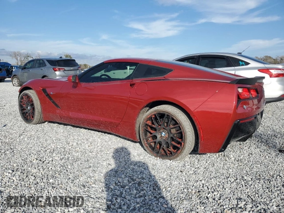 2014 Chevrolet Corvette Z51 2LT with VIN 1G1YK2D70E5134011, listed as a Copart auction lot 89138345 with 52,973 mi miles and Salvage title. Bid and sale history available at DreamBid. Image 2.