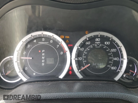 2010 Acura TSX with VIN JH4CU2F63AC042038, listed as a Copart auction lot 56630995 with 241,689 mi miles and Salvage title. Bid and sale history available at DreamBid. Image 9.