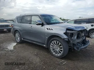 2017 Infiniti QX80 with VIN JN8AZ2NF9H9646393, listed as a Copart auction lot 50563315 with Not provided miles and Salvage title. Bid and sale history available at DreamBid. Image 4.