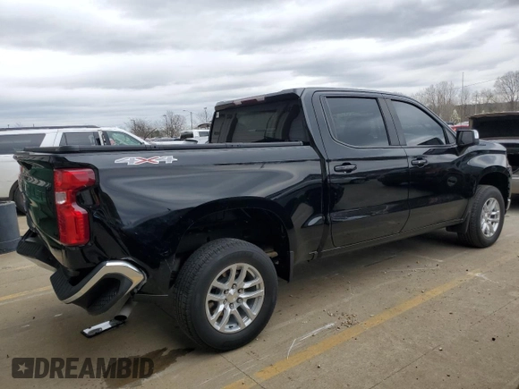 2021 Chevrolet Silverado 1500 LT with VIN 1GCUYDED2MZ262715, listed as a Copart auction lot 49122735 with 83,864 mi miles and Salvage Title. Bid and sale history available at carsss.com. Image 3.
