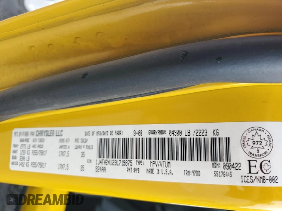 2009 Jeep Wrangler X с VIN 1J4FA24129L719875, выставлен на аукционе Copart как лот 62500975 с пробегом 160 370 миль миль и Чистый • Clean title. История ставок и продаж доступна на DreamBid. Изображение 13.