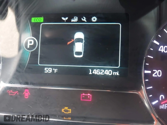 2016 Kia Optima Hybrid with VIN KNAGM4AD2G5094596, listed as a IAAI auction lot 41826923 with 146,240 mi miles. Bid and sale history available at carsss.com. Image 15.