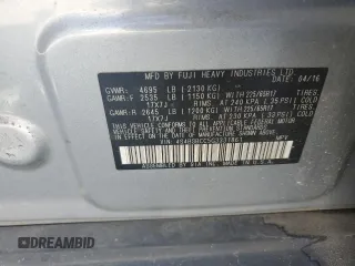 2016 Subaru Outback Premium with VIN 4S4BSBCC5G3331861, listed as a Copart auction lot 59521595 with 148,076 mi miles and Salvage title. Bid and sale history available at DreamBid. Image 12.