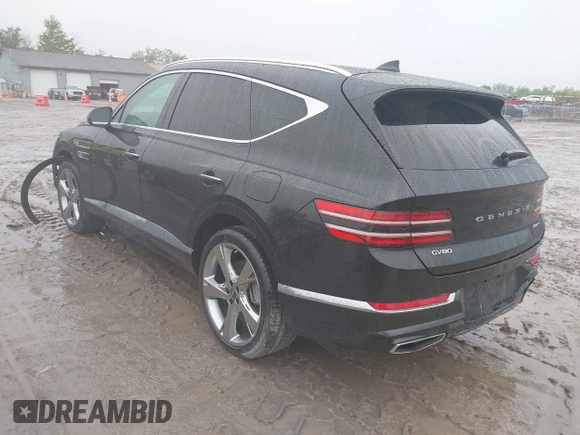 2023 Genesis GV80 z VIN KMUHCESCXPU139647, wystawiony jako IAAI lot #42308214 z przebiegiem 33 177 mil mil oraz . Historia ofert i sprzedaży dostępna na DreamBid. Obrazek 3.
