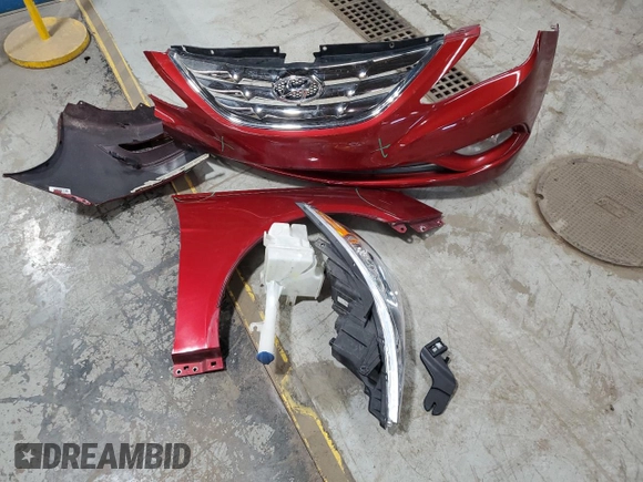2013 Hyundai Sonata Limited with VIN 5NPEC4AC8DH614803, listed as a Copart auction lot 52021195 with 91,708 mi miles and Salvage Title. Bid and sale history available at DreamBid. Image 12.