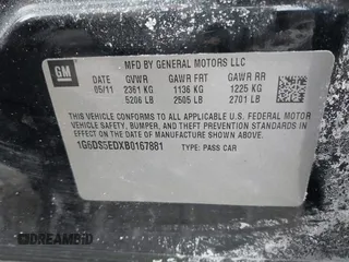 2011 Cadillac CTS Premium with VIN 1G6DS5EDXB0167881, listed as a IAAI auction lot 41391251 with 113,829 mi miles. Bid and sale history available at carsss.com. Image 9.