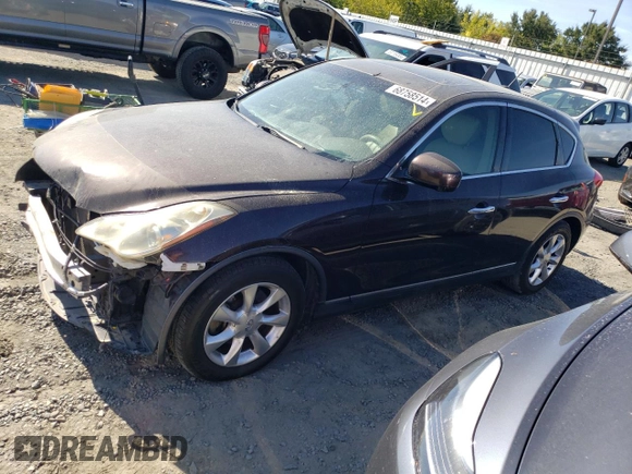 2010 Infiniti EX Journey with VIN JN1AJ0HR5AM753475, listed as a Copart auction lot 68758514 with 212,796 mi miles and Salvage Title. Bid and sale history available at DreamBid. Image 1.