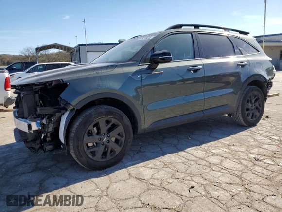 2023 Kia Sorento X-Line S with VIN 5XYRLDLC1PG227648, listed as a Copart auction lot 80270424 with 10,097 mi miles and Clean Title. Bid and sale history available at carsss.com. Image 1.