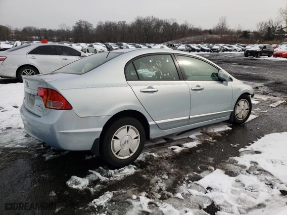 2007 Honda Civic Hybrid with VIN JHMFA36247S010075, listed as a Copart auction lot 43720975 with 171,379 mi miles and Salvage Title. Bid and sale history available at carsss.com. Image 3.