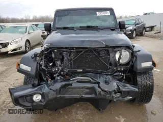 2021 Jeep Wrangler Unlimited Willys with VIN 1C4HJXDM6MW823301, listed as a Copart auction lot 43021265 with 59,707 mi miles and Salvage Title. Bid and sale history available at DreamBid. Image 5.