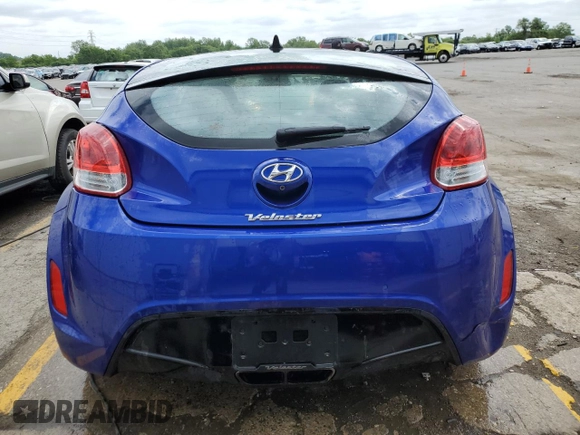 2012 Hyundai Veloster w/Black Int with VIN KMHTC6AD1CU054618, listed as a Copart auction lot 54015373 with 82,443 mi miles and Salvage title. Bid and sale history available at DreamBid. Image 6.