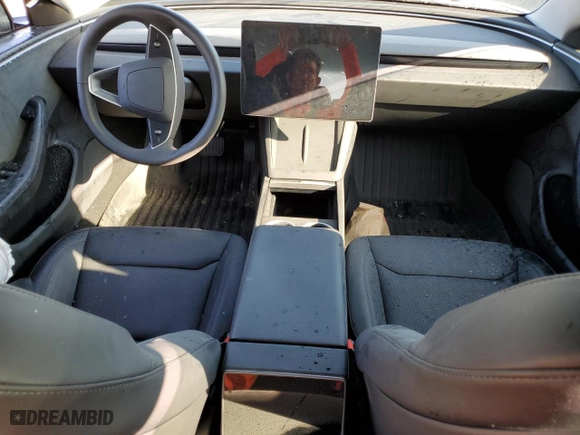 2024 Tesla Model 3 Long Range with VIN 5YJ3E1EBXRF737428, listed as a Copart auction lot 74943954 with 0 mi miles and Non Repairable. Bid and sale history available at carsss.com. Image 8.