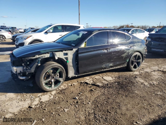 2019 Genesis G70 2.0T Advanced with VIN KMTG44LA2KU043749, listed as a Copart auction lot 81275704 with 32,956 mi miles and Salvage Title. Bid and sale history available at carsss.com. Image 1.