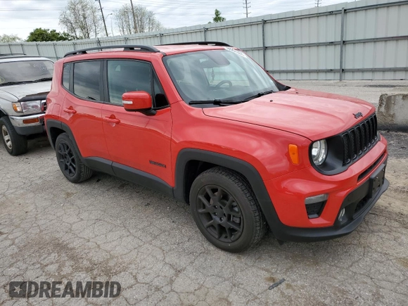 2020 Jeep Renegade Altitude with VIN ZACNJABB1LPL26831, listed as a Copart auction lot 48504324 with 30,462 mi miles and Salvage Title. Bid and sale history available at DreamBid. Image 4.