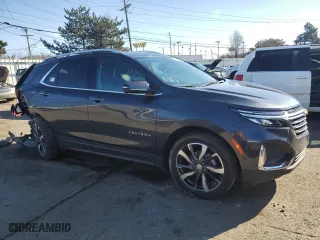 2022 Chevrolet Equinox Premier with VIN 2GNAXNEV8N6148923, listed as a Copart auction lot 47054715 with 31,136 mi miles and Salvage Title. Bid and sale history available at carsss.com. Image 4.
