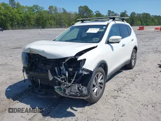2014 Nissan Rogue SV with VIN 5N1AT2MT0EC872336, listed as a IAAI auction lot 42073172 with 93,676 mi miles and . Bid and sale history available at carsss.com. Image 2.
