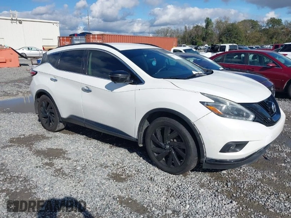 2018 Nissan Murano S with VIN 5N1AZ2MG3JN140380, listed as a IAAI auction lot 40919077 with 133,272 mi miles and . Bid and sale history available at DreamBid. Image 1.