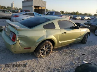 2005 Ford Mustang Deluxe with VIN 1ZVFT80N055136244, listed as a Copart auction lot 74286744 with 0 mi miles and Salvage Title. Bid and sale history available at carsss.com. Image 3.
